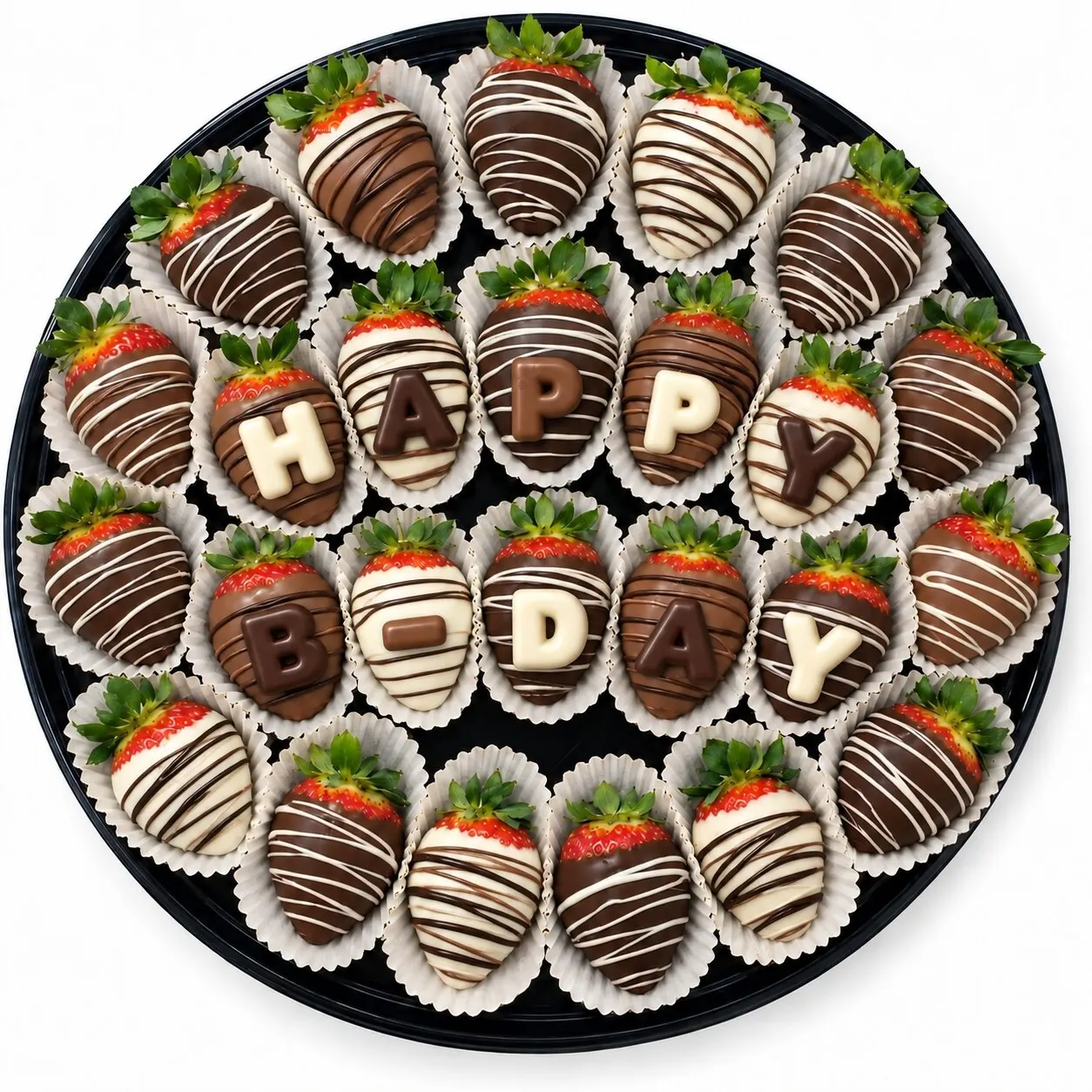 Classic Birthday Chocolate Strawberries — Large