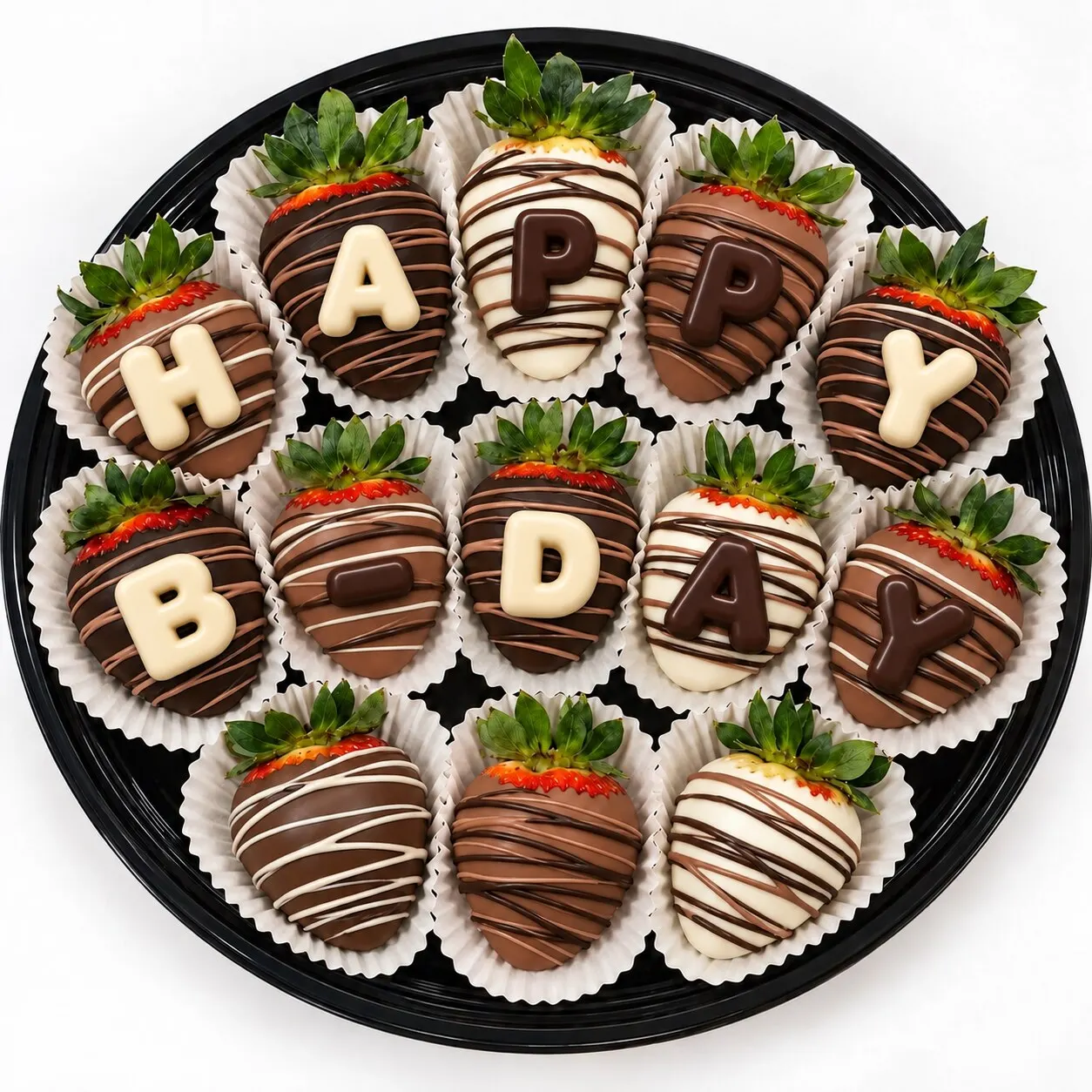 Classic Birthday Chocolate Strawberries — Medium