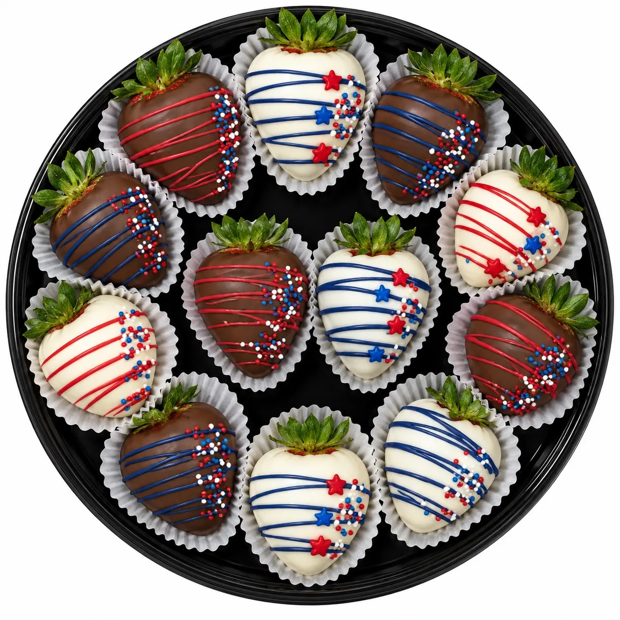 Fourth of July Chocolate Strawberries