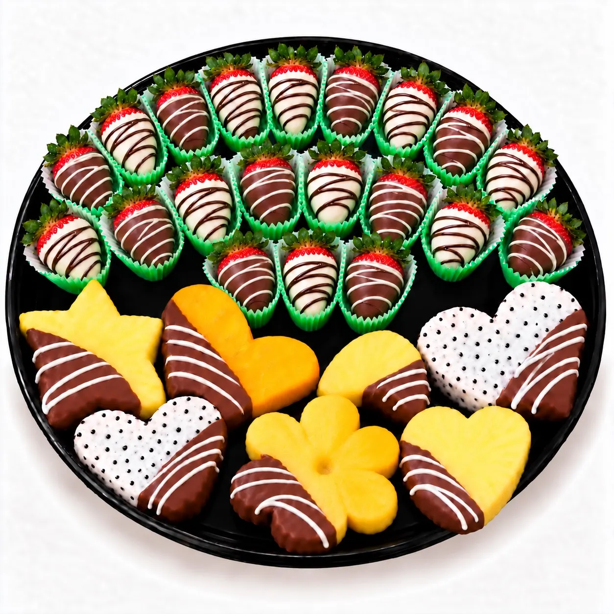 Just Gift Shaped Fruit Platter — Large