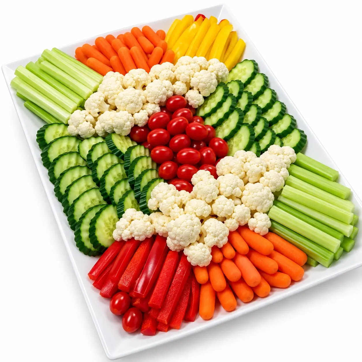Classic Rectangle Vegetable Platter — Large