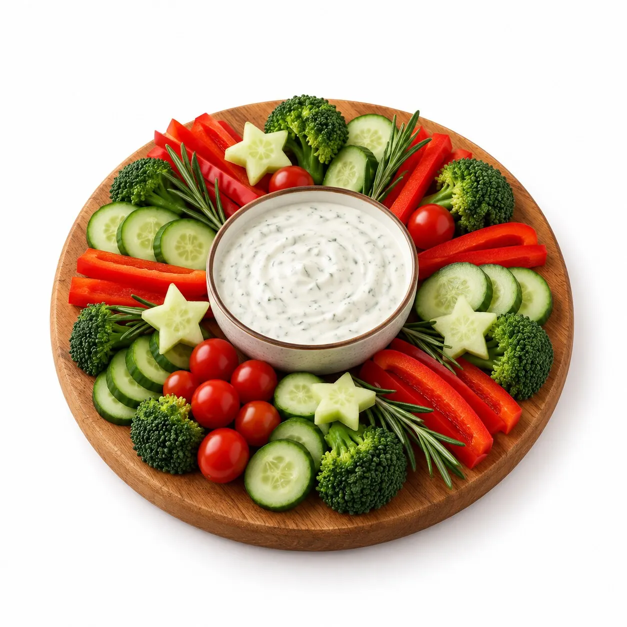 Round Dip Vegetable Platter